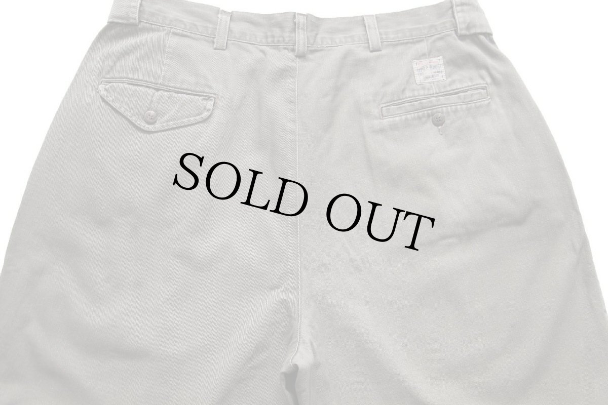 画像5: 90s USA製 ポロ ラルフローレン ツータック コットン チノパン グレー w36★307 (5)