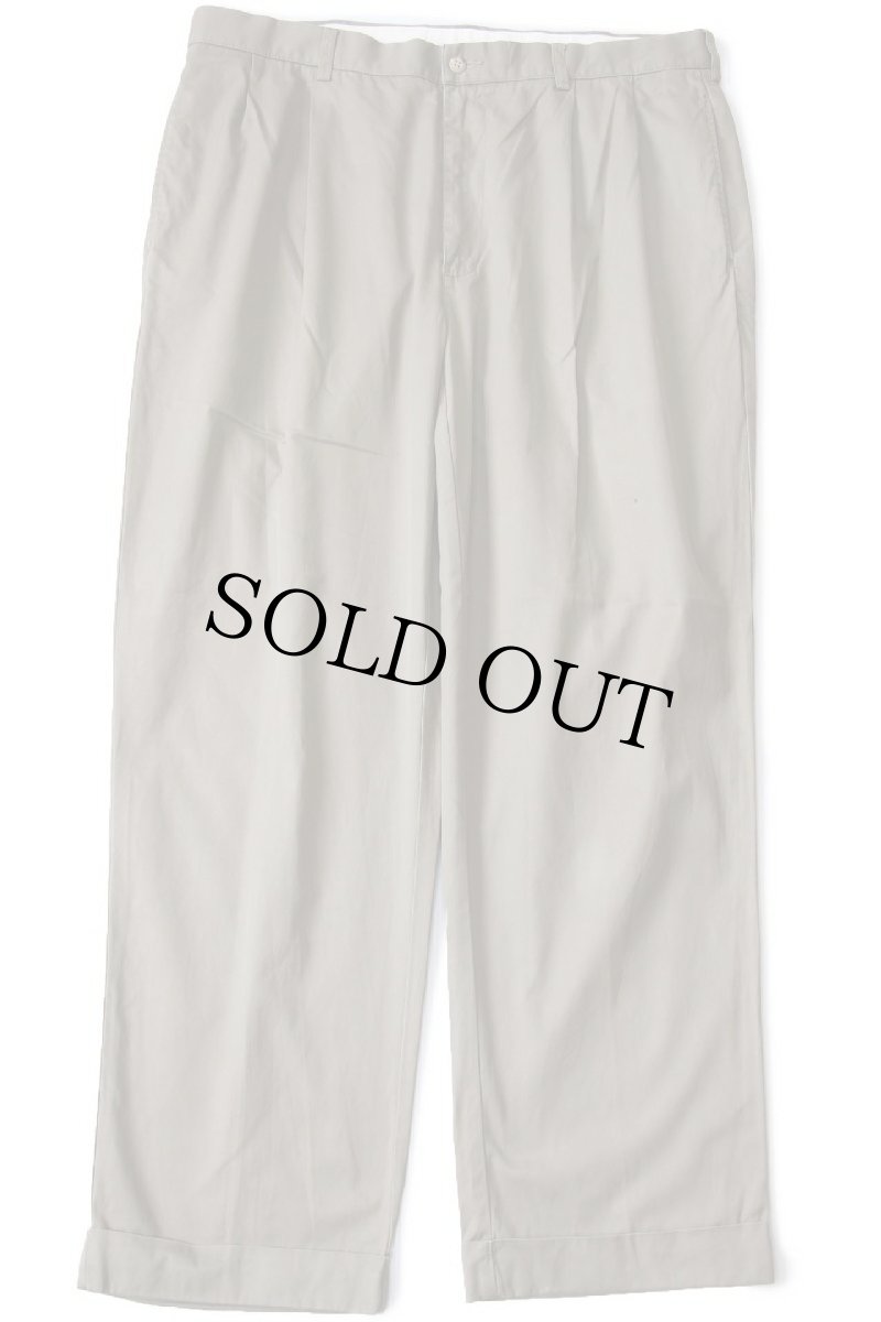 画像2: 00s ポロ ラルフローレン HAMMOND PANT ツータック コットンパンツ グレーブラウン w38 L30★309 (2)