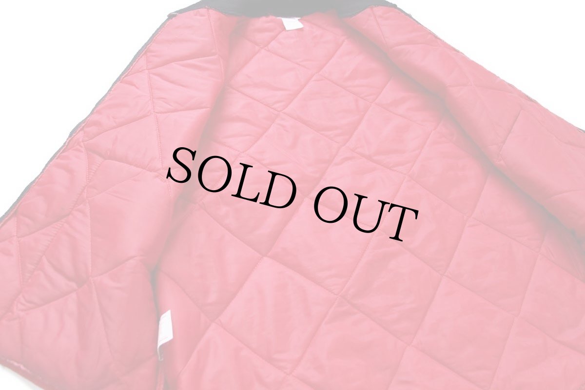 画像5: 90s USA製 BIG SMITHビッグスミス ナイロン キルティング ワークベスト 赤 XL (5)