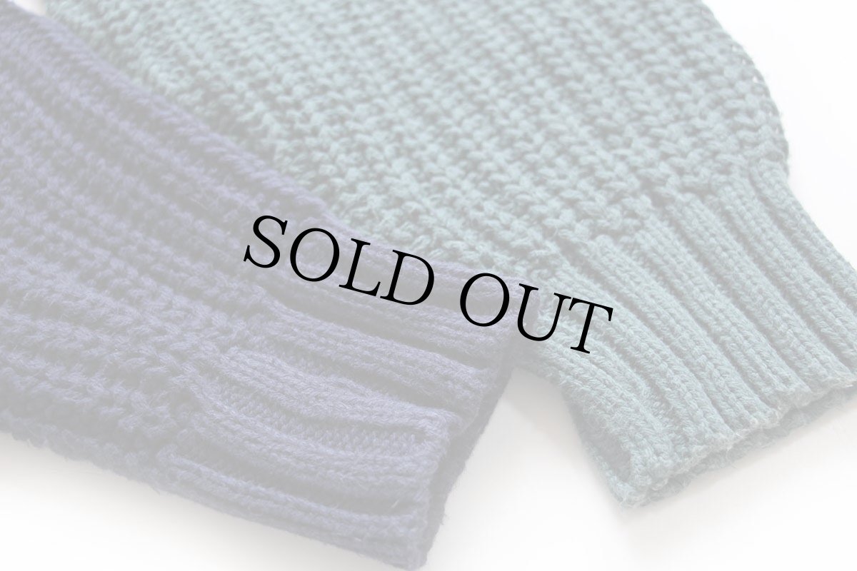 画像6: 80s USA製 EddieBauerエディーバウアー クレイジーパターン パネル切り替え コットンニット セーター L (6)