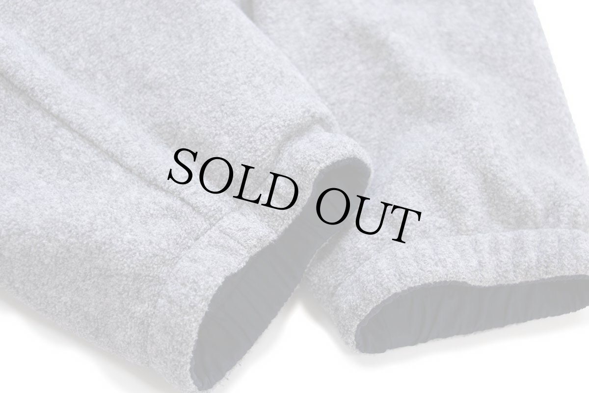 画像4: 00s POLO GOLF ラルフローレン ハイネック ハーフジップ プルオーバー リバーシブル フリース×ナイロン ジャケット 杢グレー×紺 L (4)