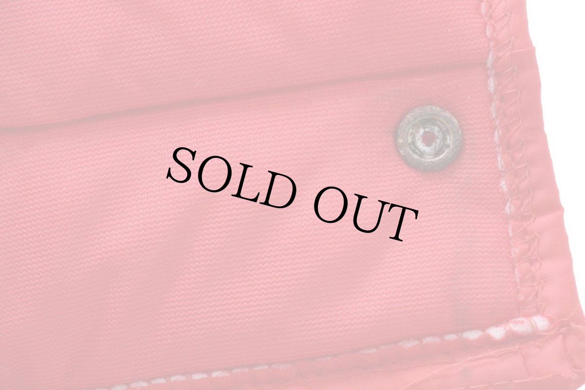 画像7: 80s USA製 Pla-Jac Dunbrooke Contractor's REED Bit Service 中綿入り ナイロンベスト 赤 フェード M (7)