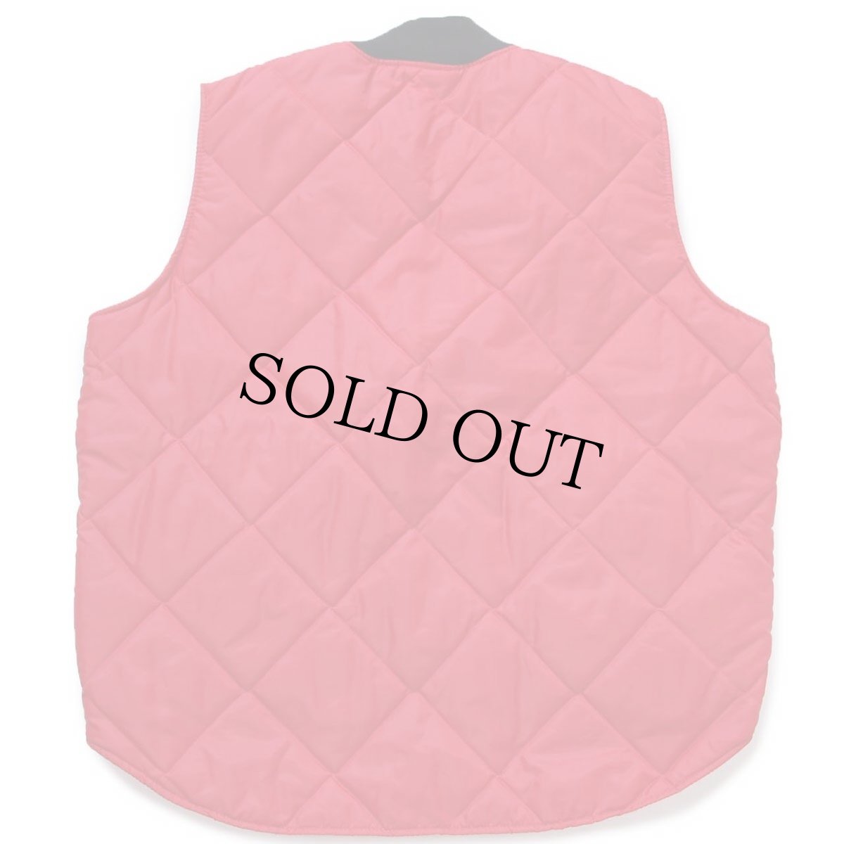 画像2: 90s USA製 BIG SMITHビッグスミス ナイロン キルティング ワークベスト 赤 XL (2)