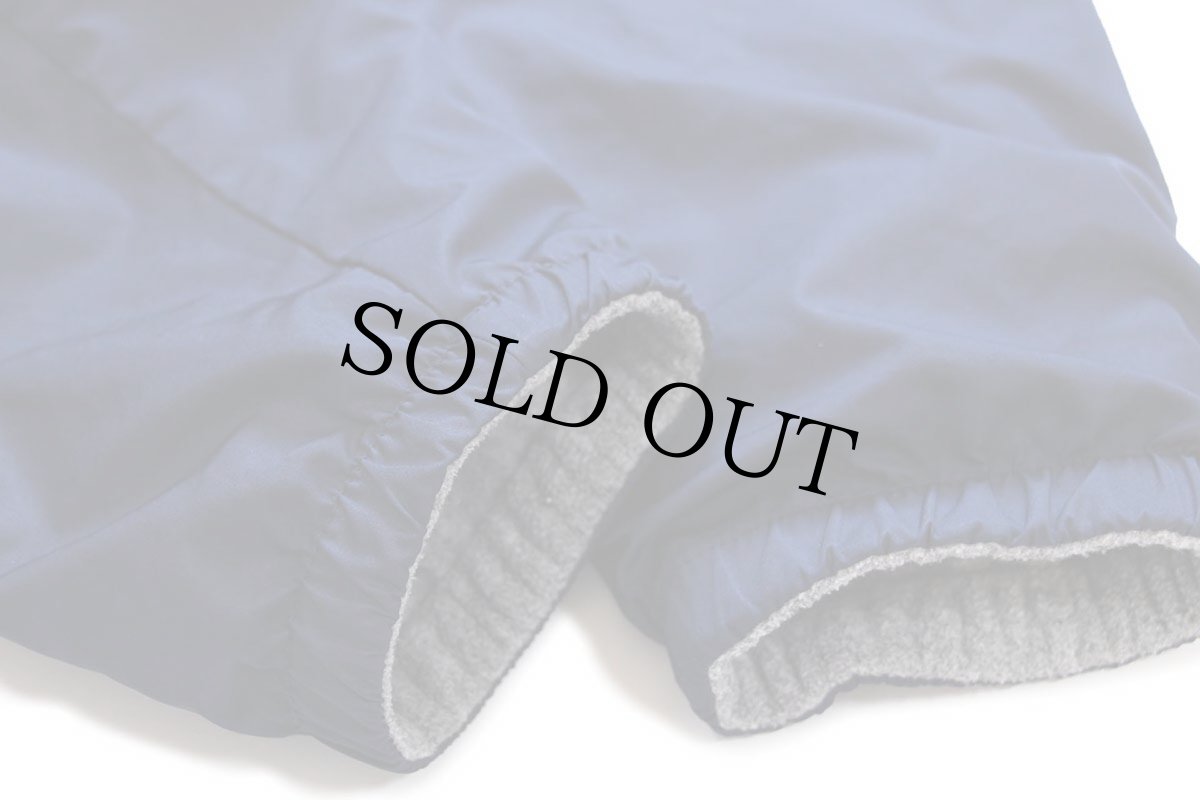 画像9: 00s POLO GOLF ラルフローレン ハイネック ハーフジップ プルオーバー リバーシブル フリース×ナイロン ジャケット 杢グレー×紺 L (9)