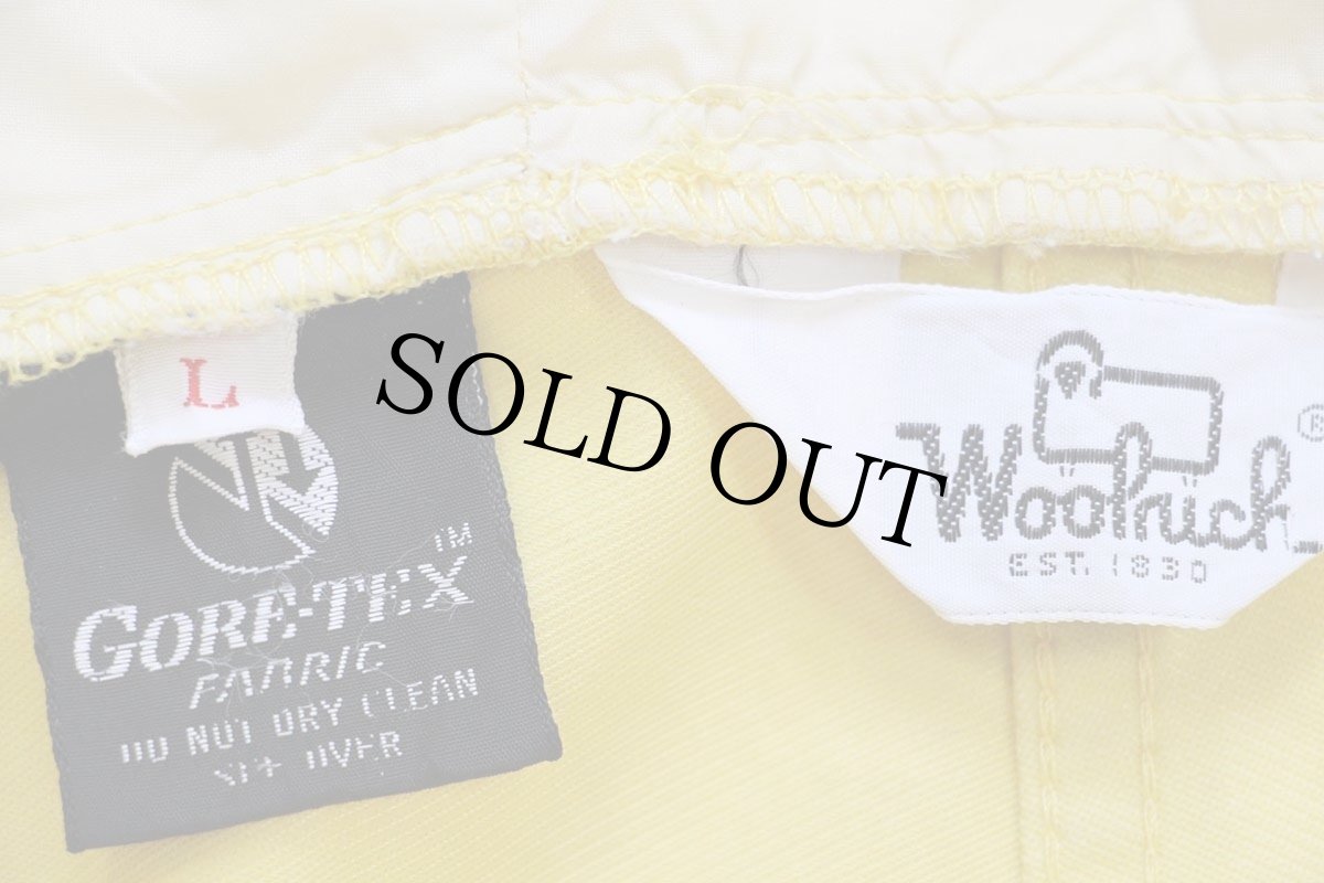 画像4: 70s Woolrichウールリッチ GORE-TEXゴアテックス ナイロン マウンテンパーカー イエロー L (4)