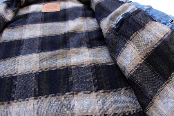 90s Levi'sリーバイス 70602 チェック ネルライナー ダメージ デニム