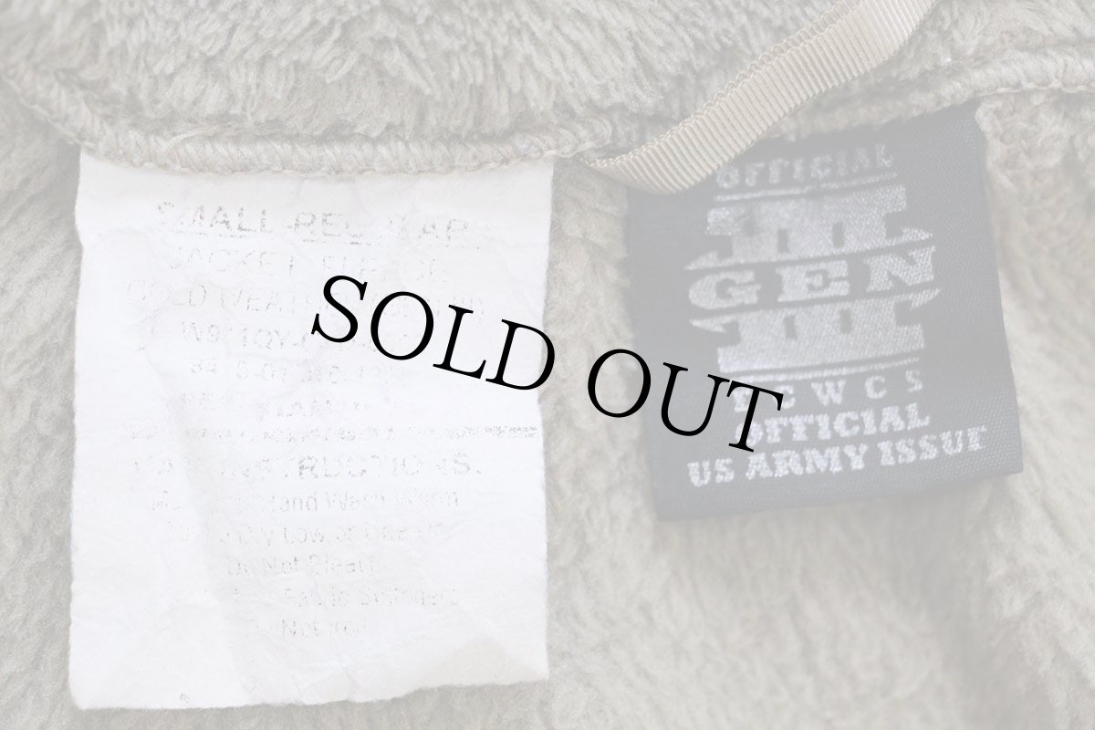 画像4: 00s 米軍 ECWCS GEN3 LEVEL3 POLARTEC フリースジャケット コヨーテ タン S-R (4)