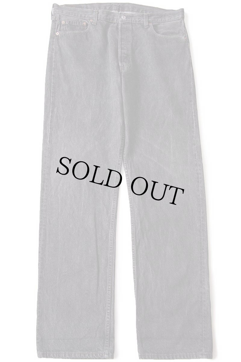 画像2: 90s USA製 Levi'sリーバイス 501 先染め ブラック デニムパンツ w38 L34 (2)