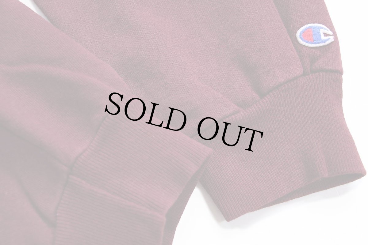 画像6: 90s Championチャンピオン THE WORLD HOCKEY SUMMIT BOSTON USA 刺繍 前V スウェット バーガンディ (6)