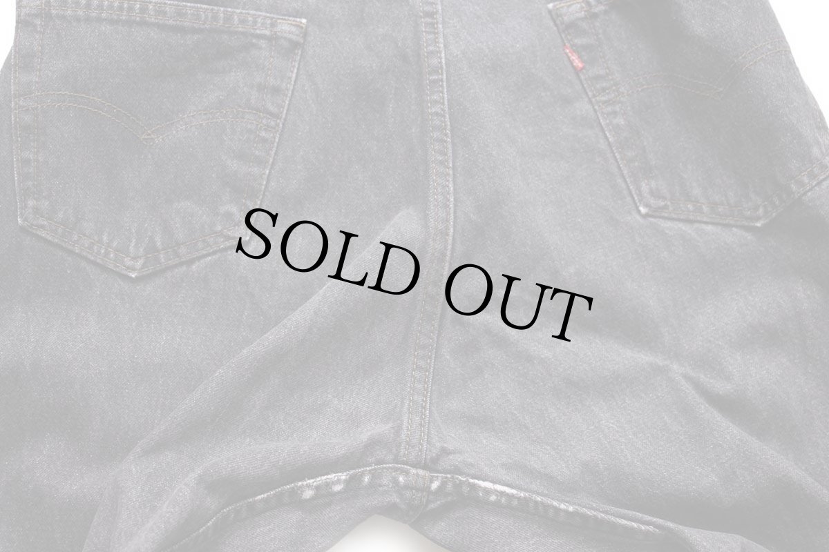 画像8: 90s USA製 Levi'sリーバイス 501 先染め ブラック デニムパンツ w38 L34 (8)