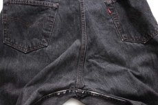 画像8: 90s USA製 Levi'sリーバイス 501 先染め ブラック デニムパンツ w38 L34 (8)