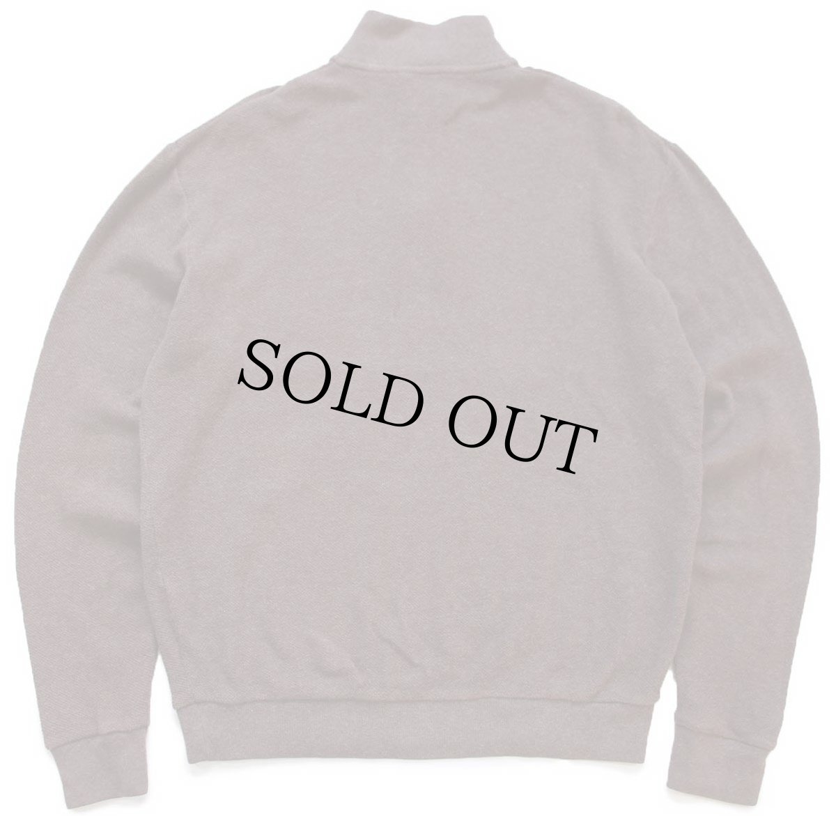 画像2: 00s ペルー製 POLO GOLF ラルフローレン ワンポイント ハイネック ハーフジップ コットン×アルパカニット 鹿の子 スウェット 茶 M (2)