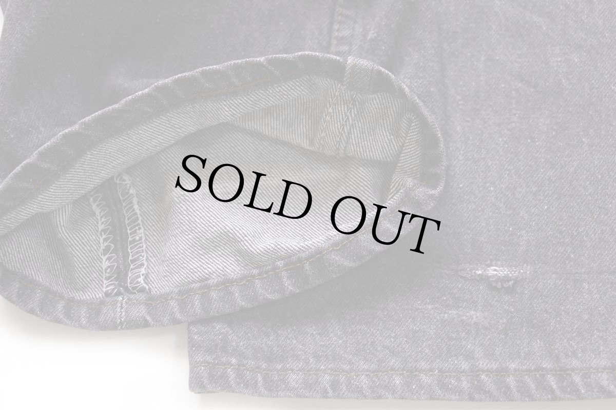 画像7: 90s USA製 Levi'sリーバイス 501 先染め ブラック デニムパンツ w38 L34 (7)