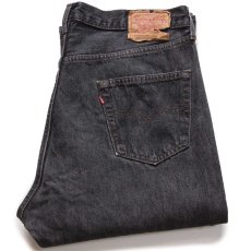 画像1: 90s USA製 Levi'sリーバイス 501 先染め ブラック デニムパンツ w38 L34 (1)