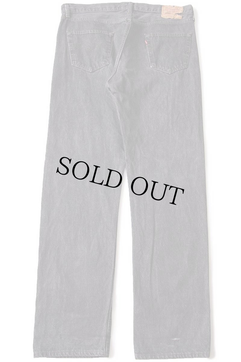 画像3: 90s USA製 Levi'sリーバイス 501 先染め ブラック デニムパンツ w38 L34 (3)