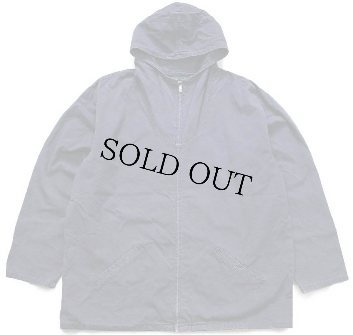 画像1: 90s J.CREW 無地 コットンパーカー 紺 フェード XLT (1)