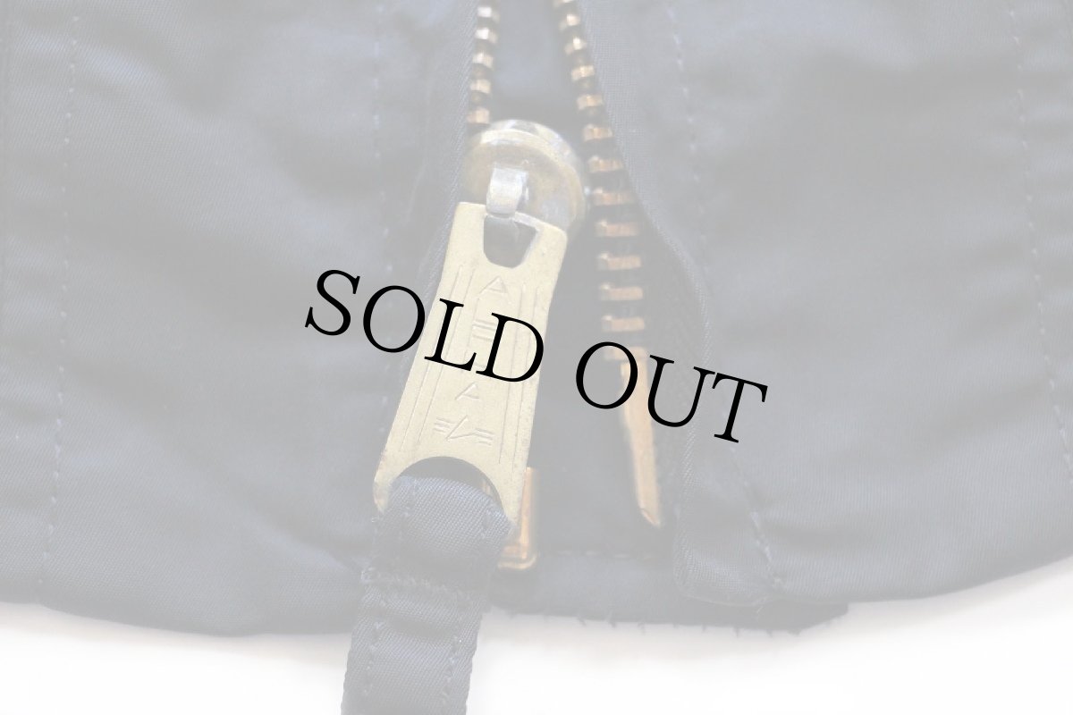 画像7: 90s USA製 ALPHAアルファ CWU-45/P フライトジャケット 黒 S (7)