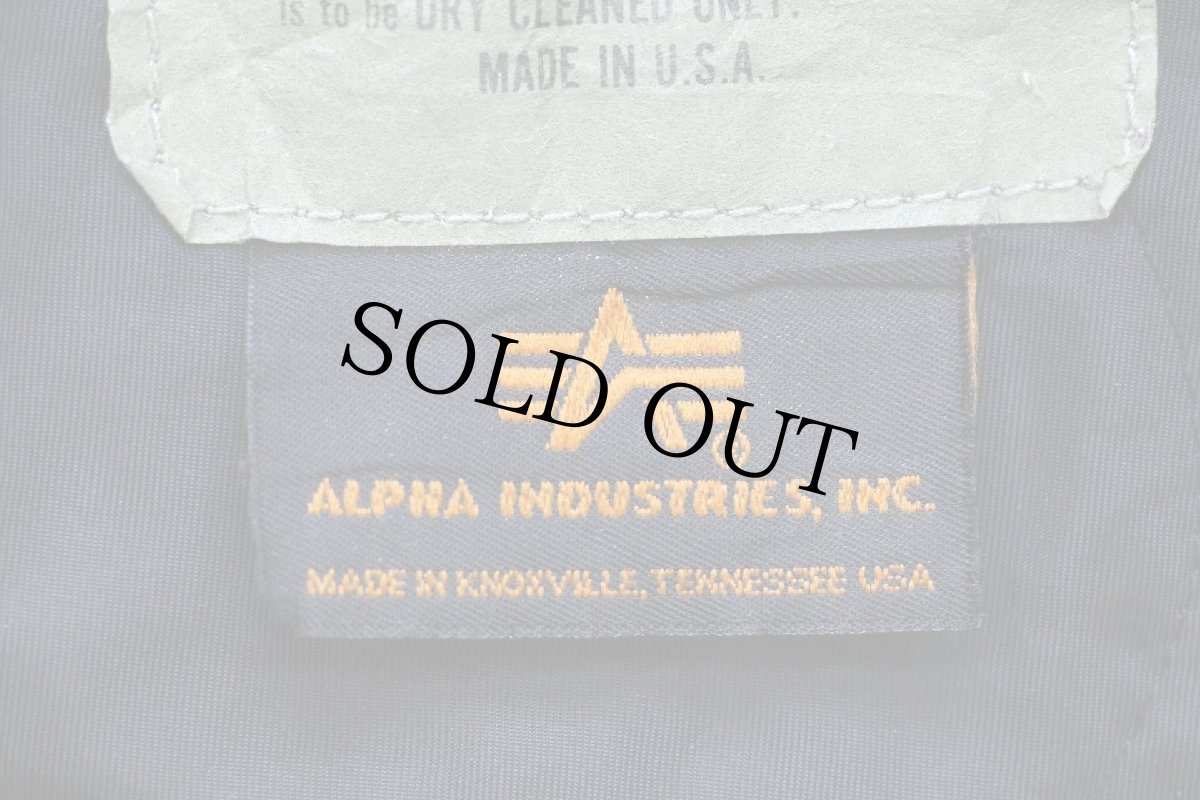 画像5: 90s USA製 ALPHAアルファ CWU-45/P フライトジャケット 黒 S (5)