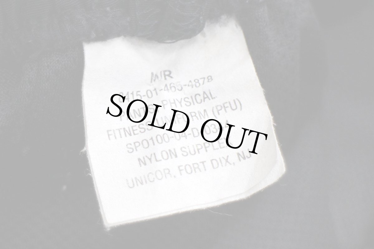 画像6: 00s 米軍 U.S.ARMY PFU トレーニング ナイロンパンツ 黒 M/R★71 IPFU (6)