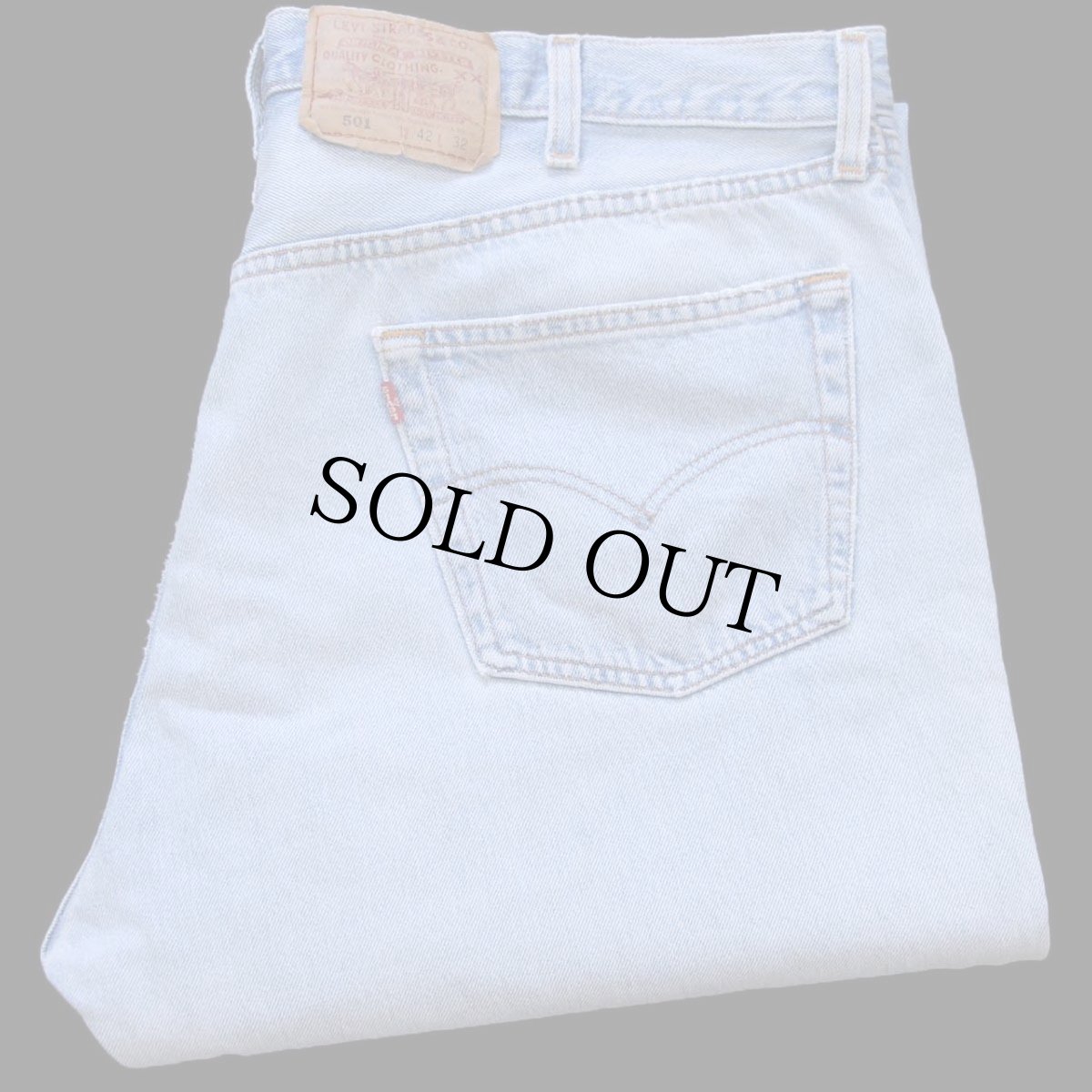 画像1: 90s USA製 Levi'sリーバイス 501 ダメージ デニムパンツ W42 L32★145 (1)