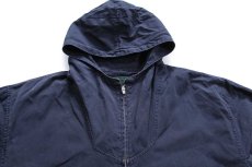 画像3: 90s J.CREW 無地 コットンパーカー 紺 フェード XLT (3)