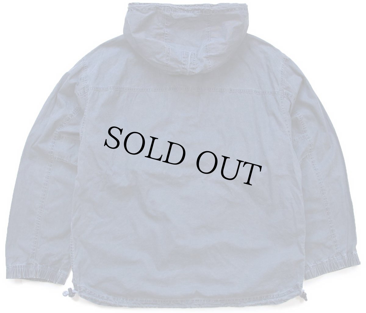 画像2: 00s GAPギャップ ハーフジップ プルオーバー コットン アノラックパーカー 紺 フェード M (2)