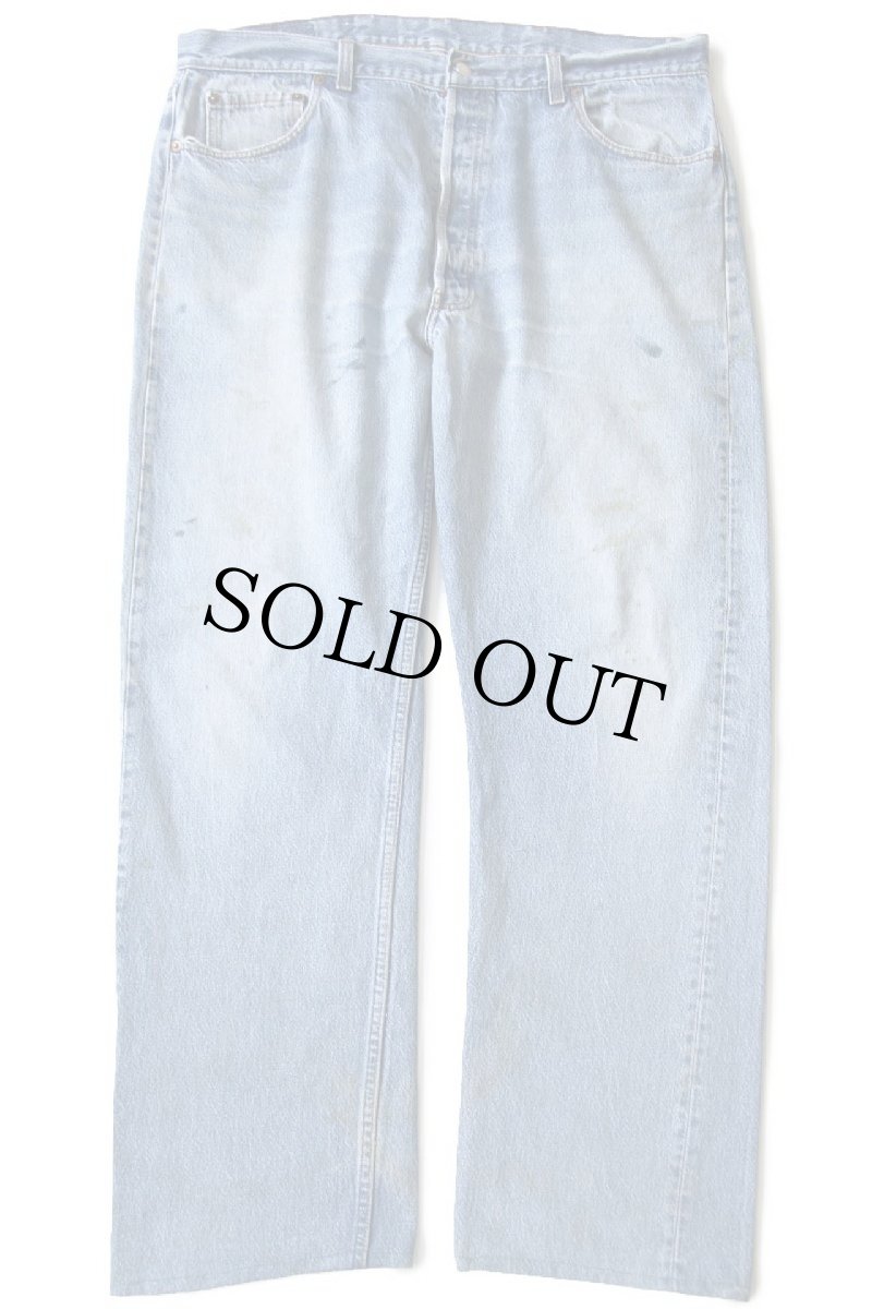 画像2: 80s USA製 Levi'sリーバイス 501 デニムパンツ ヒゲ w42★152 (2)