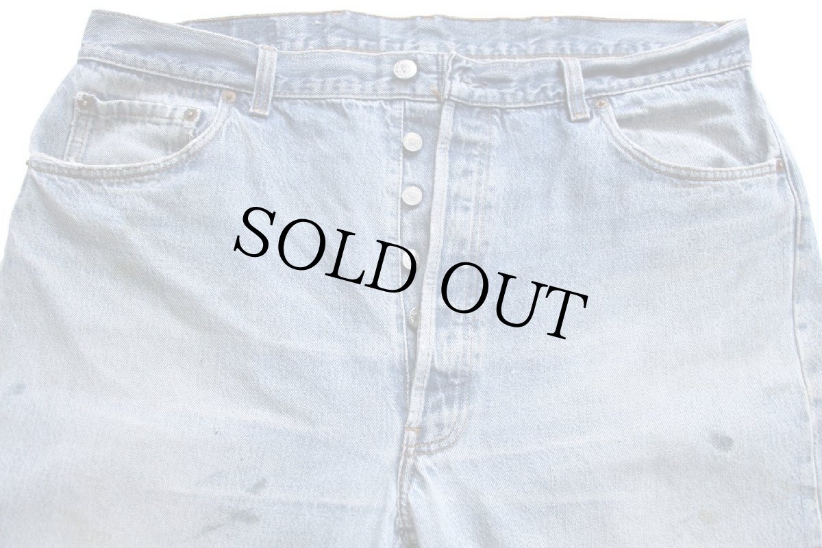画像4: 80s USA製 Levi'sリーバイス 501 デニムパンツ ヒゲ w42★152 (4)