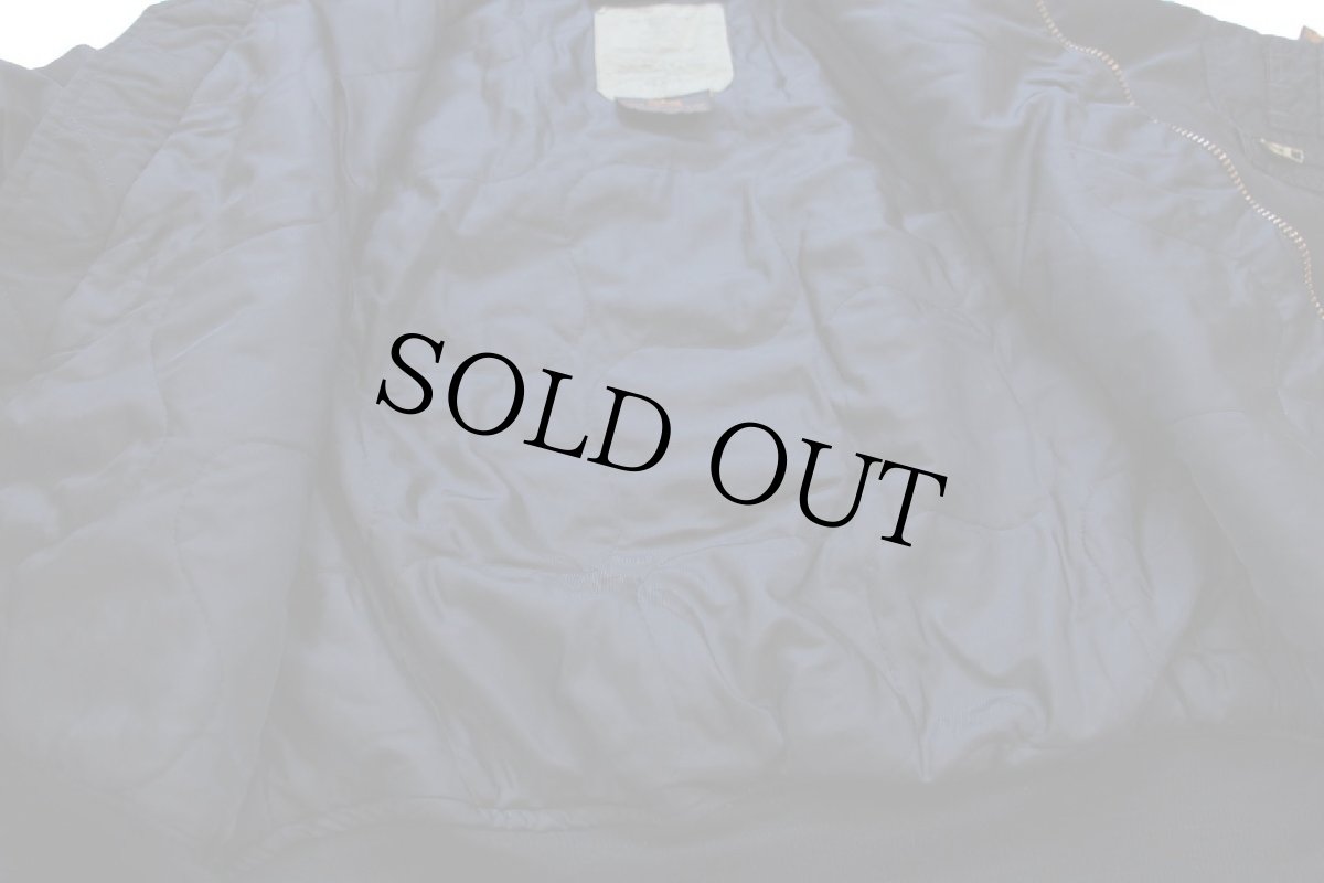 画像6: 90s USA製 ALPHAアルファ CWU-45/P フライトジャケット 黒 S (6)