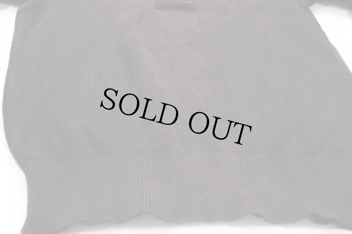 画像5: 80s L.L.Bean スタンドカラー ヘンリーネック プルオーバー コットンニット セーター 後染め 焦げ茶 M (5)