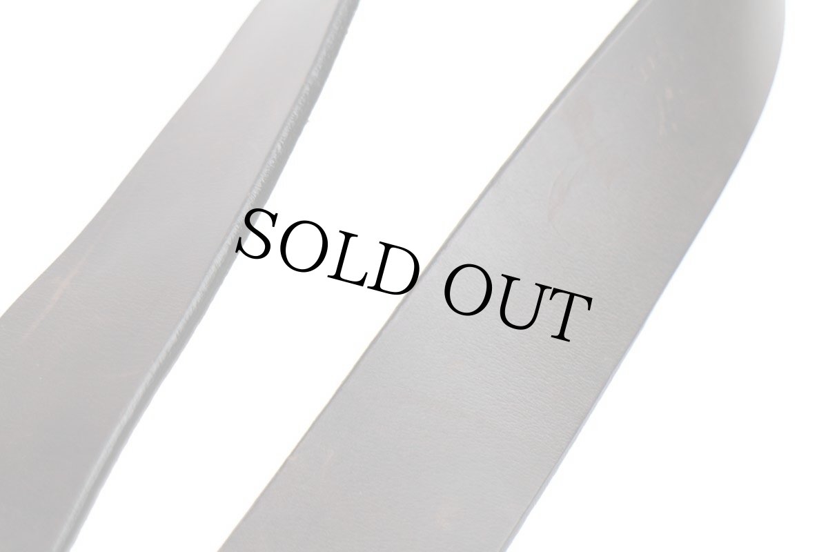 画像5: USA製 GAPギャップ ステッチ レザーベルト 焦げ茶 32 (5)