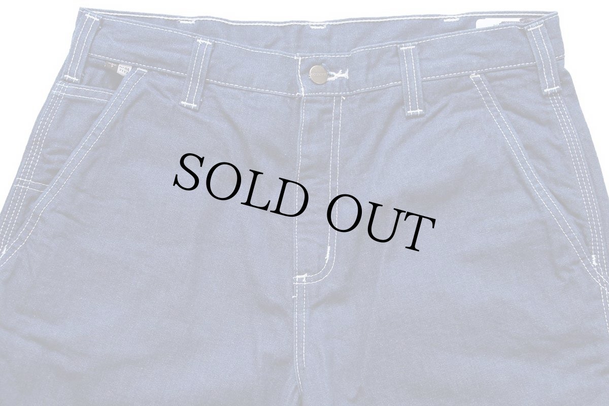 画像4: デッドストック★メキシコ製 carharttカーハート FR デニム ペインターパンツ W32 L32 (4)