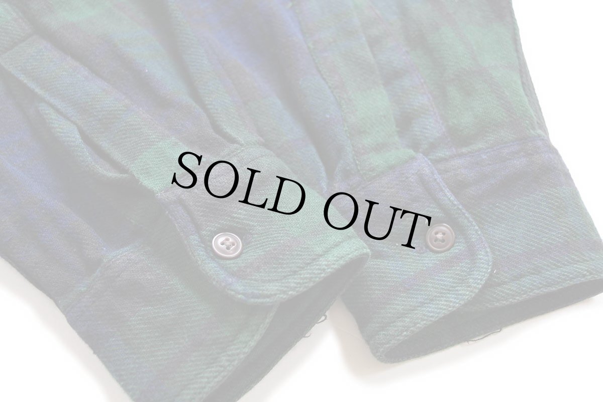 画像6: 90s CHAPS ラルフローレン タータンチェック ボタンダウン コットン フランネルシャツ M (6)