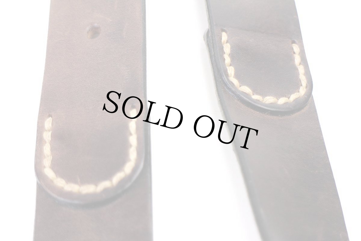 画像6: USA製 GAPギャップ ステッチ レザーベルト 焦げ茶 32 (6)