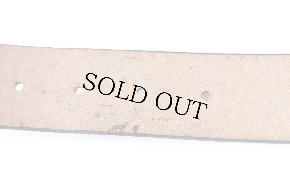 画像7: 新品★USA製 BRACKNEY LEATHER WORKS スカル スネーク 型押し ペイント レザーベルト ブラック 34 (7)