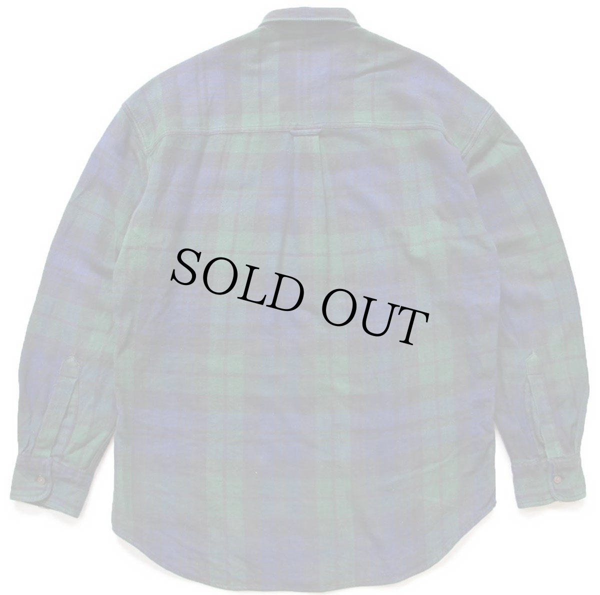 画像2: 90s CHAPS ラルフローレン タータンチェック ボタンダウン コットン フランネルシャツ M (2)