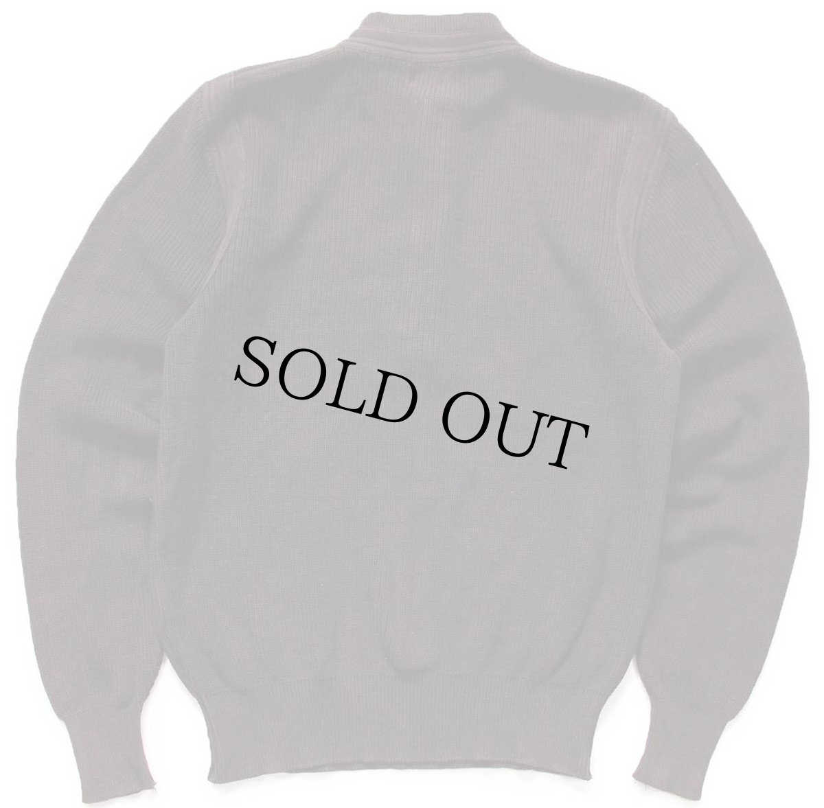 画像2: 80s L.L.Bean スタンドカラー ヘンリーネック プルオーバー コットンニット セーター 後染め 焦げ茶 M (2)