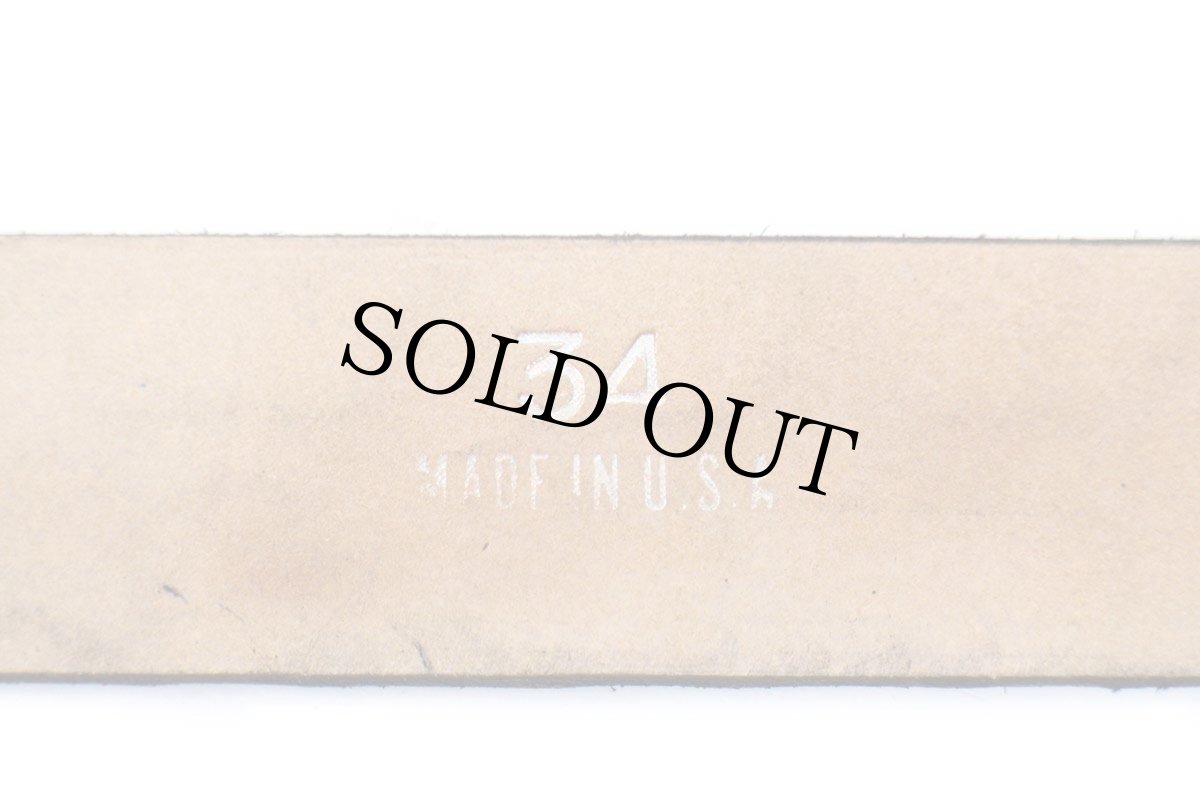 画像4: 新品★USA製 BRACKNEY LEATHER WORKS スター 型押し レザーベルト ブラウン 34 (4)