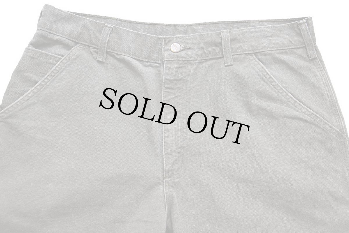 画像4: carharttカーハート ダック地 ペインターパンツ モスグリーン w34 L32★B (4)