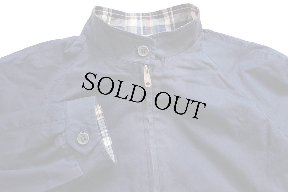 画像8: 80s フランス製 McGREGORマクレガー マドラスチェック×無地 リバーシブル ハリントンジャケット 56 (8)