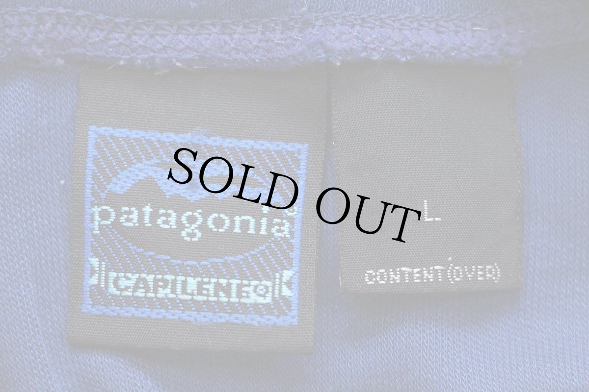 画像5: 90s patagoniaパタゴニア CAPILENEキャプリーン ヘンリーネック アンダーシャツ 紺 L (5)