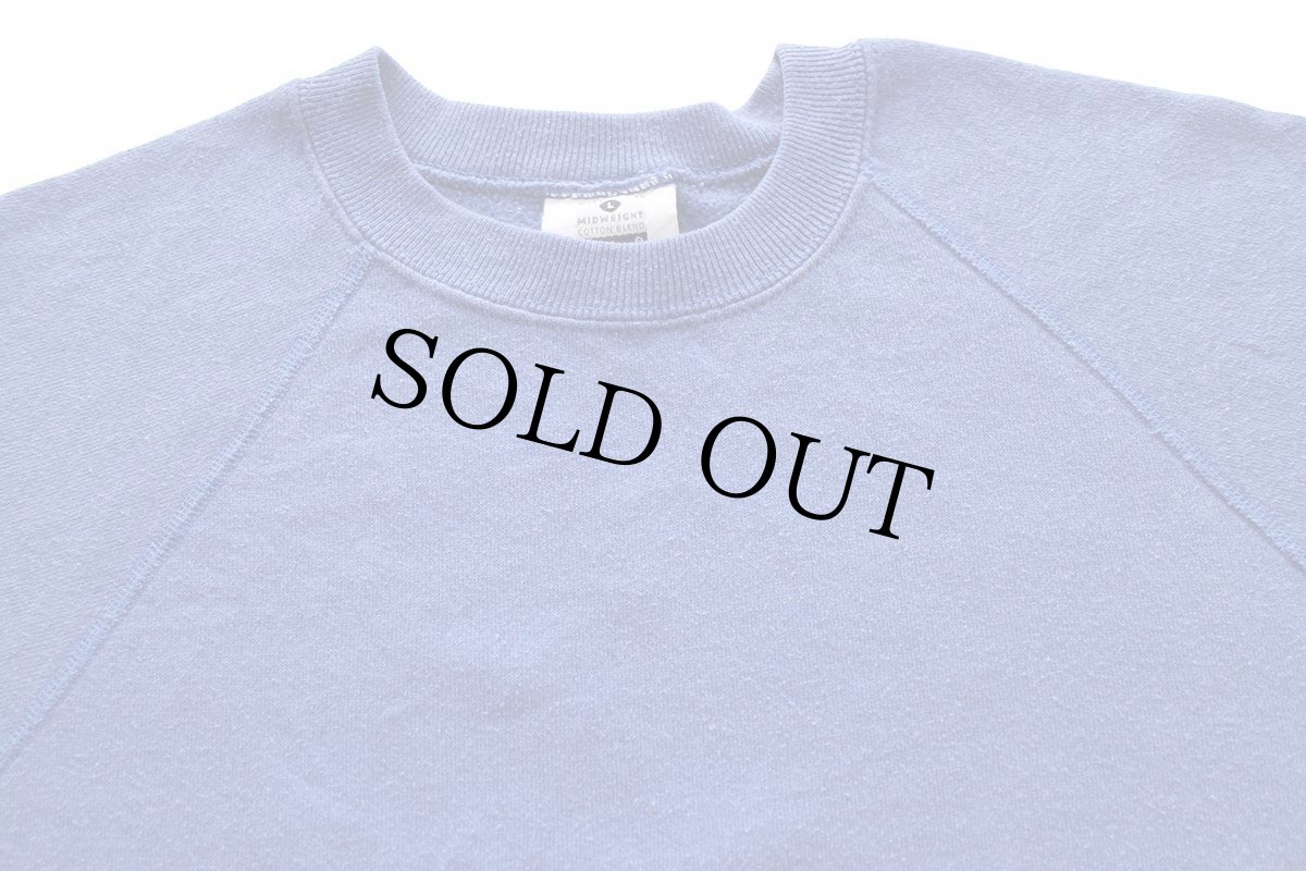 画像3: 80s USA製 Leeリー 無地 半袖スウェット 青 L★ブランク (3)