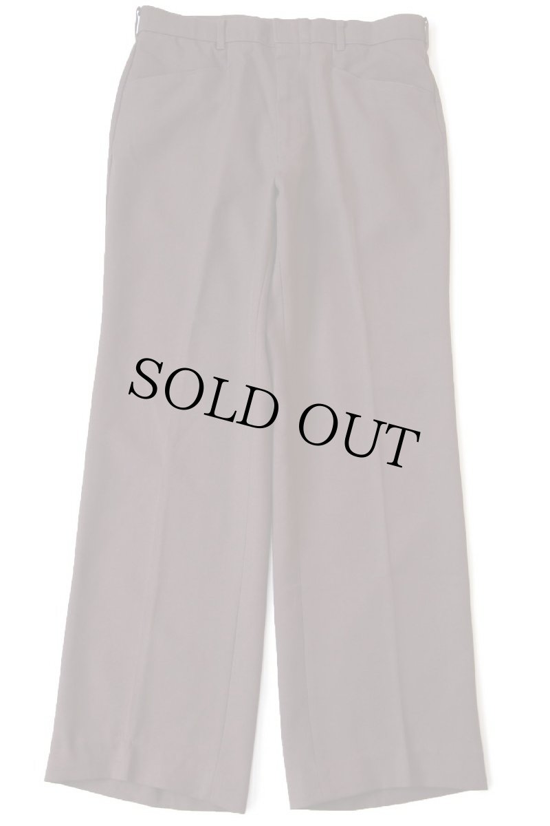 画像2: 80s Levi'sリーバイス Action Slacks STA-PRESTスタプレ フレア スラックス ポリエステルパンツ 茶 w33 (2)