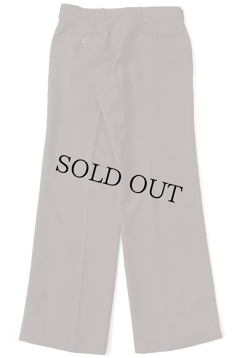 画像3: 80s Levi'sリーバイス Action Slacks STA-PRESTスタプレ フレア スラックス ポリエステルパンツ 茶 w33 (3)
