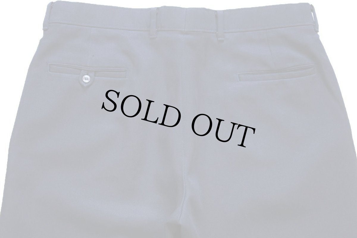 画像5: 80s Levi'sリーバイス ACTION SLACKS フレア スラックス ポリエステルパンツ 紺 w36★スタプレ (5)
