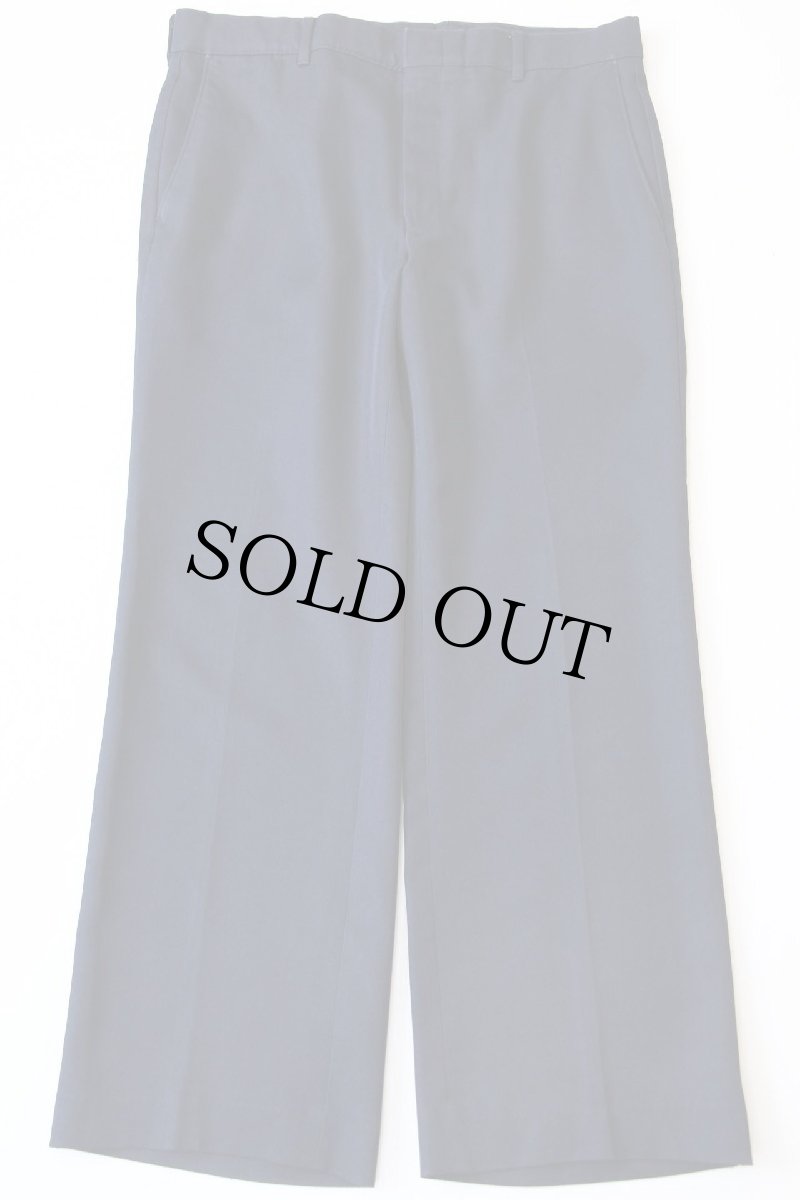 画像2: 80s Levi'sリーバイス ACTION SLACKS フレア スラックス ポリエステルパンツ 紺 w36★スタプレ (2)