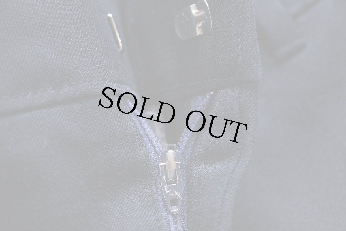 画像7: 80s Levi'sリーバイス ACTION SLACKS フレア スラックス ポリエステルパンツ 紺 w36★スタプレ (7)