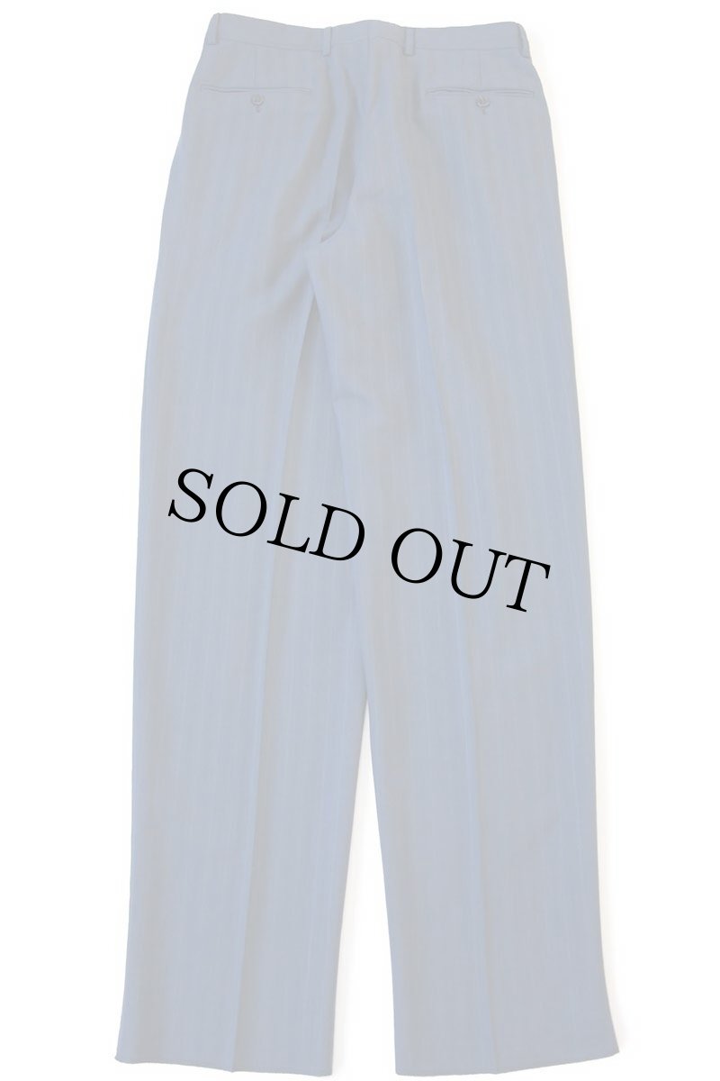 画像9: デッドストック★80s イタリア製 MAXIM'S 織り柄 ストライプ 2つボタン テーラードジャケット&パンツ セットアップ 48★スーツ (9)