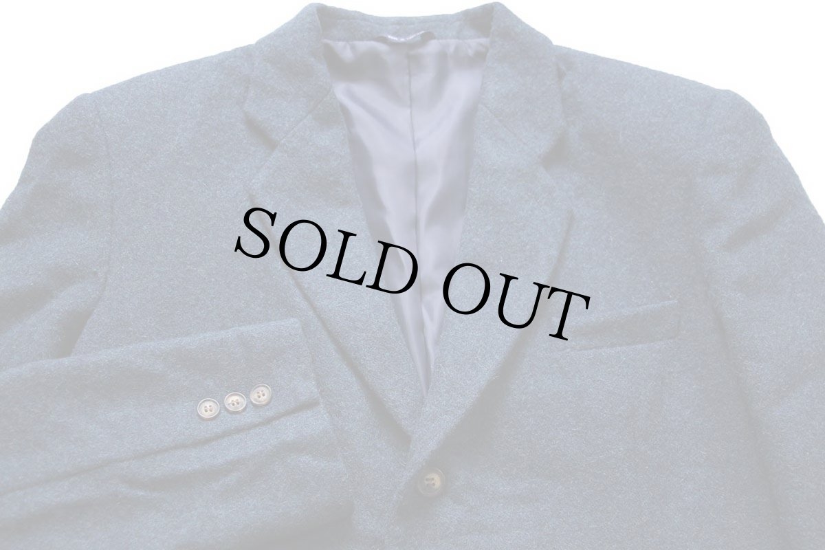 画像3: 90s GAPギャップ 3つボタン ウール混 テーラードジャケット 紺×緑 ミックス S★ブレザー (3)