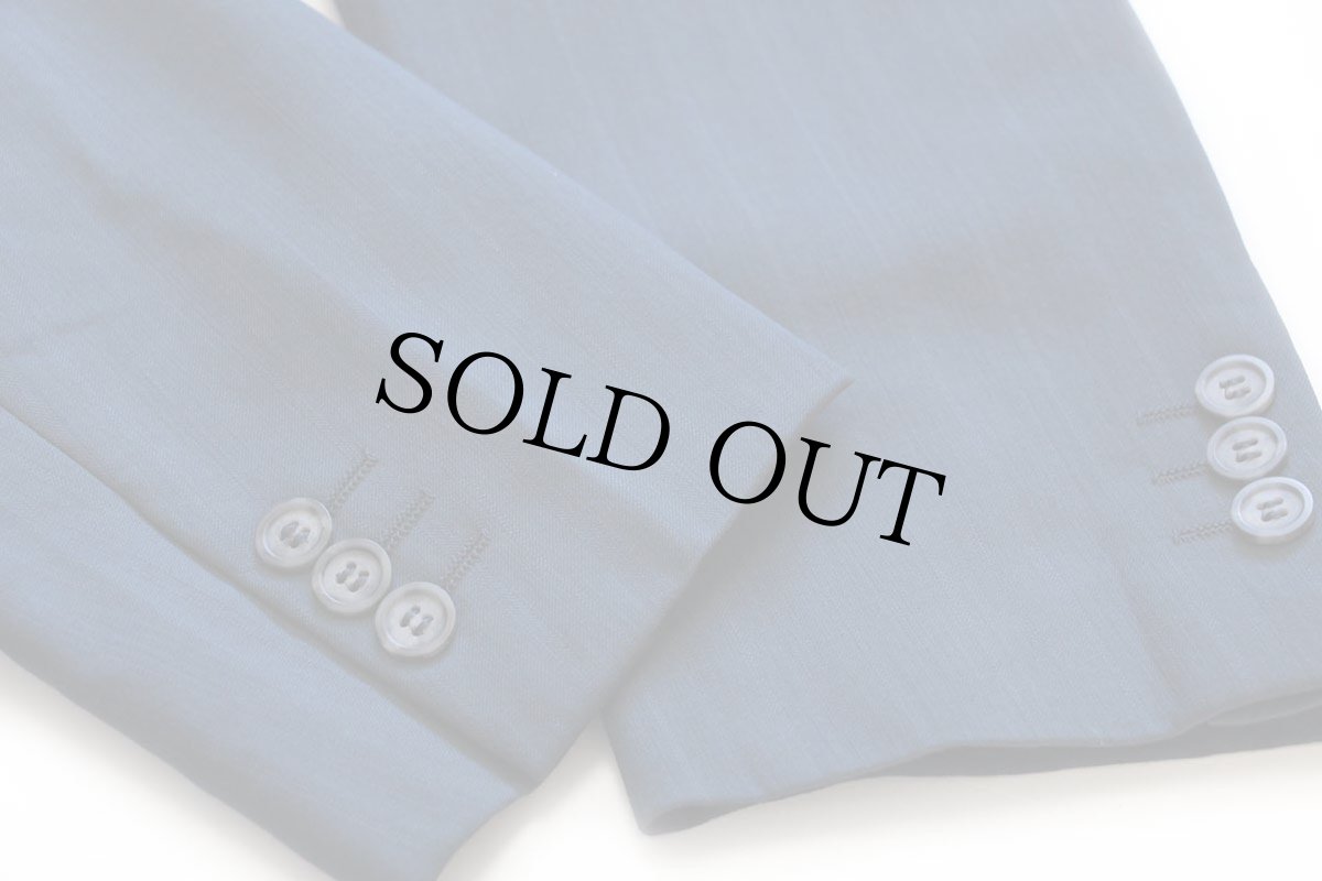 画像7: デッドストック★80s イタリア製 MAXIM'S 織り柄 ストライプ 2つボタン テーラードジャケット&パンツ セットアップ 48★スーツ (7)